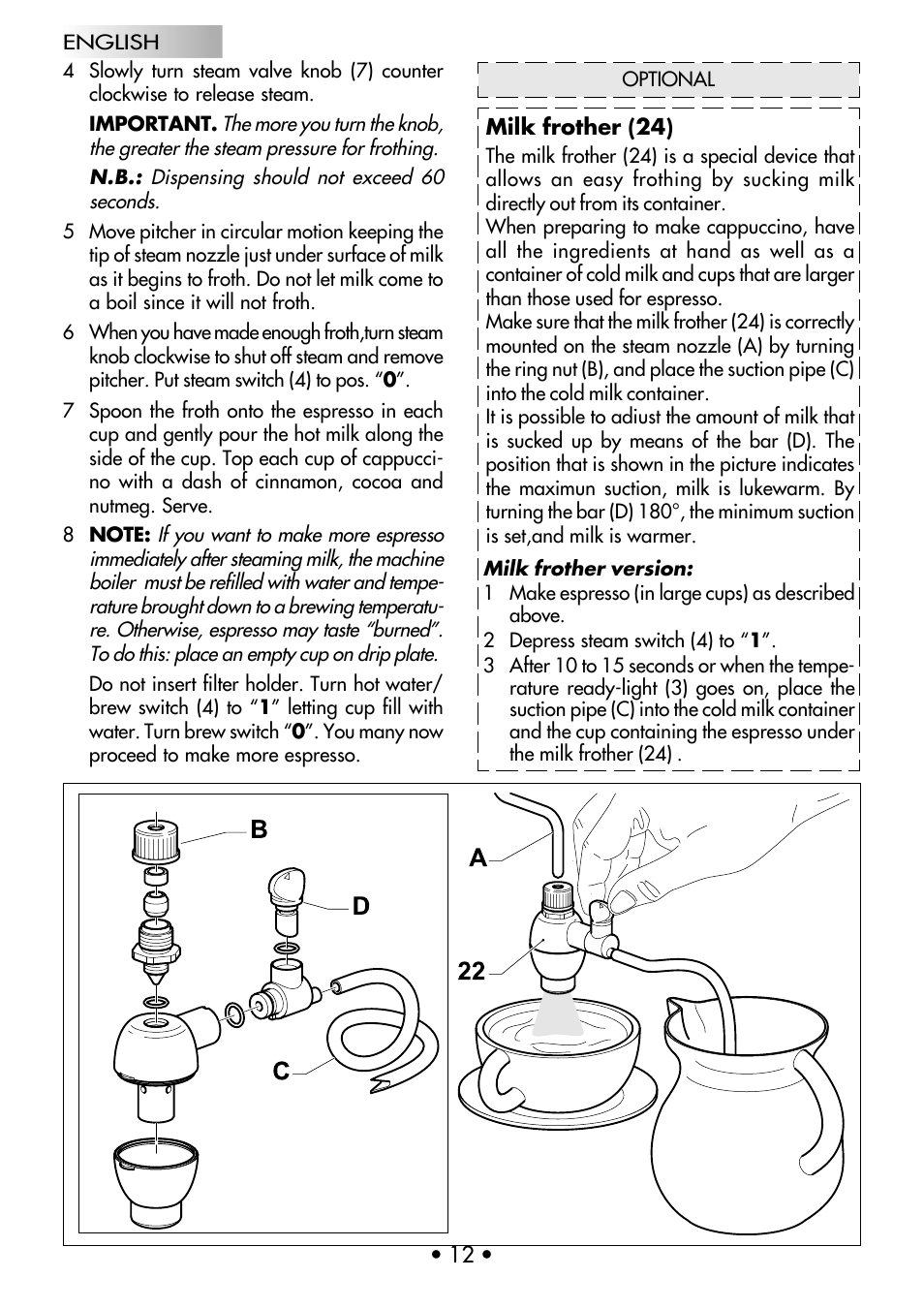 Gaggia CLASSIC User Manual | Page 13 / 53