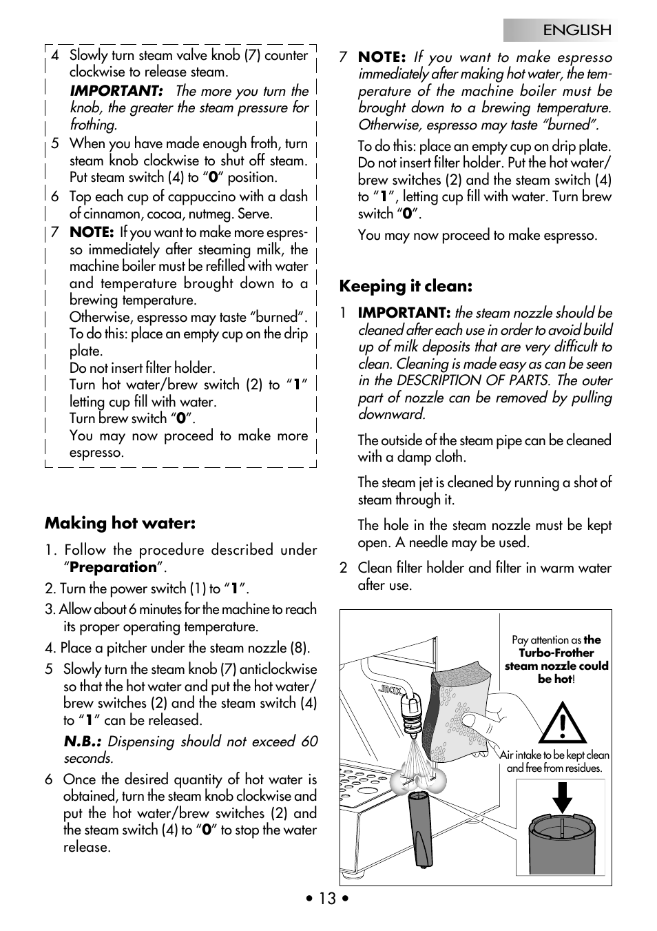 Gaggia CLASSIC User Manual | Page 14 / 53