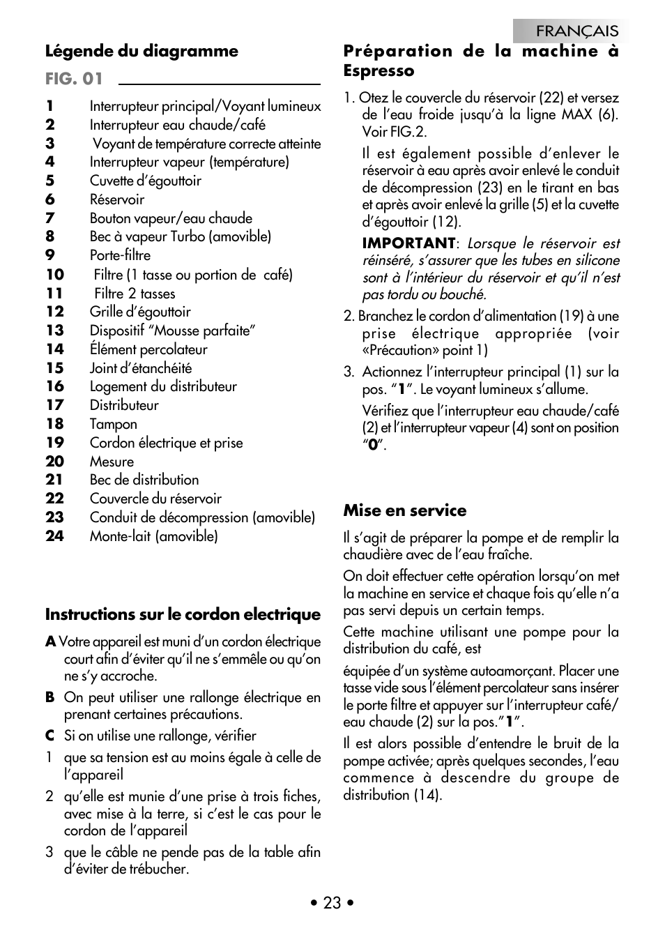 Gaggia CLASSIC User Manual | Page 24 / 53