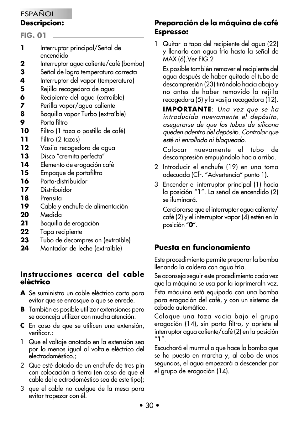 Gaggia CLASSIC User Manual | Page 31 / 53