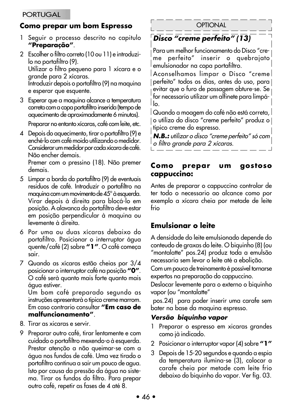 Gaggia CLASSIC User Manual | Page 47 / 53