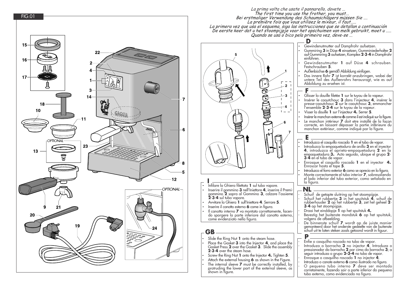 Gaggia CLASSIC User Manual | Page 51 / 53