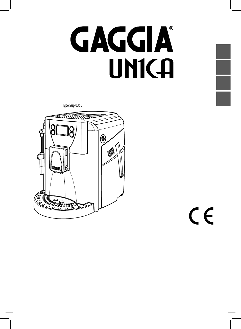 Gaggia UNICA User Manual | 88 pages