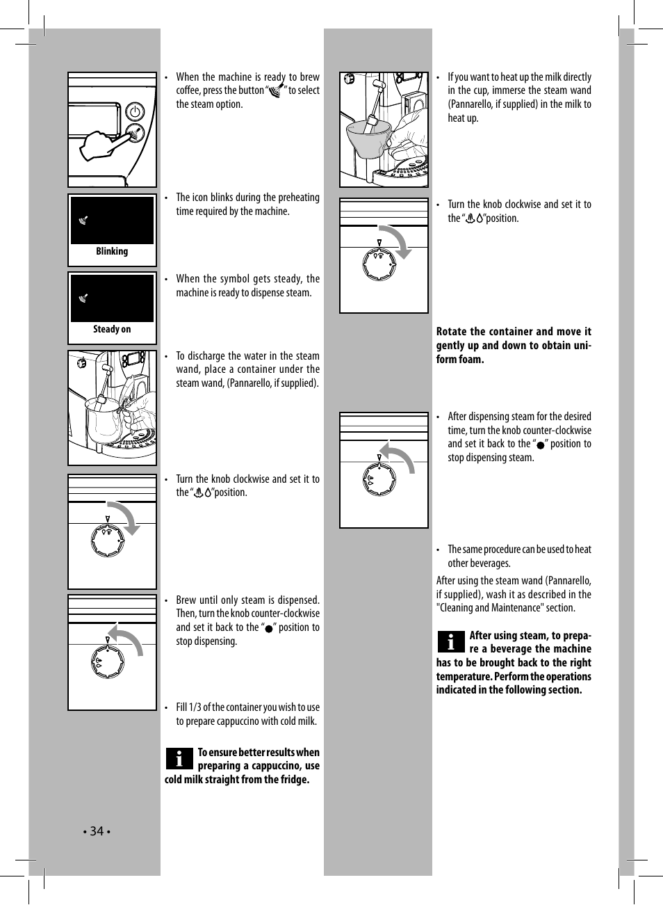 Gaggia UNICA User Manual | Page 34 / 88