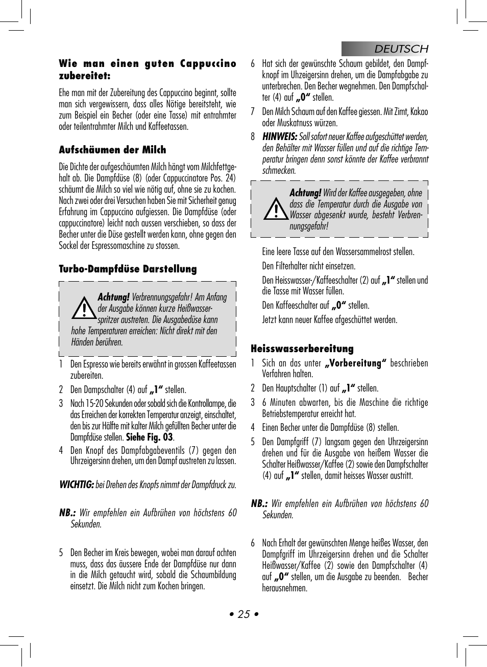 Gaggia CLASSIC User Manual | Page 28 / 76