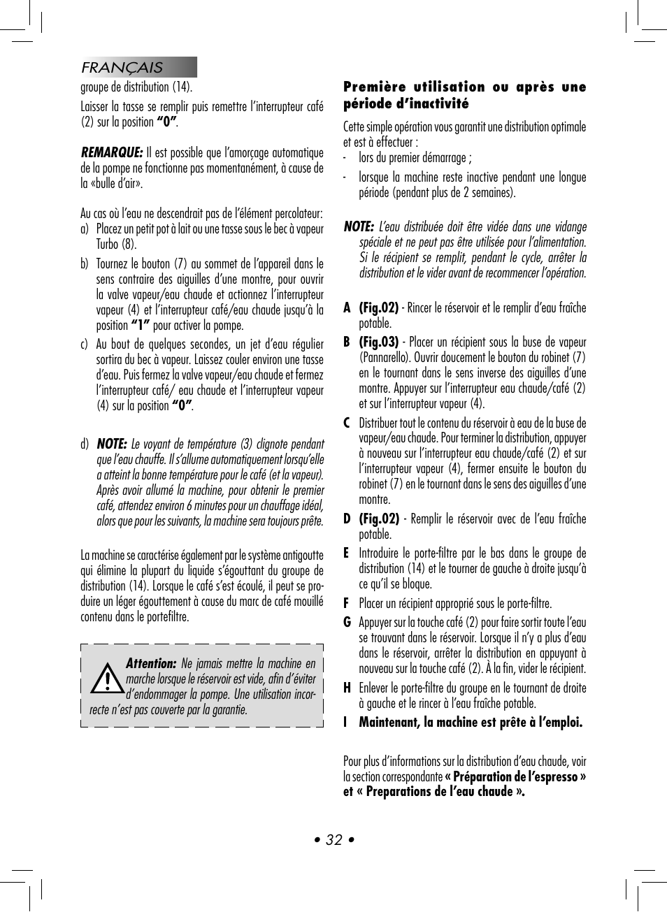 Gaggia CLASSIC User Manual | Page 35 / 76