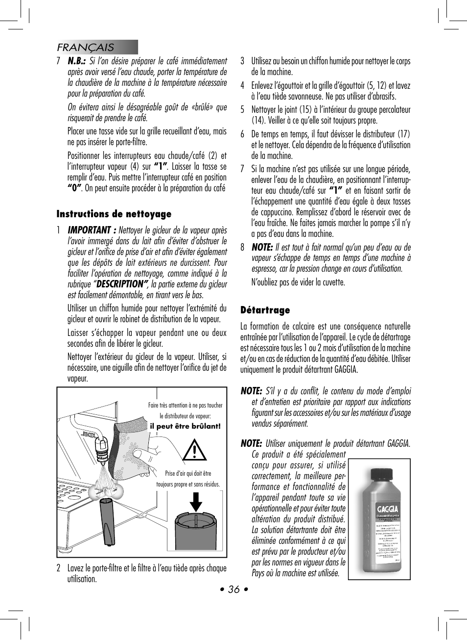 Gaggia CLASSIC User Manual | Page 39 / 76