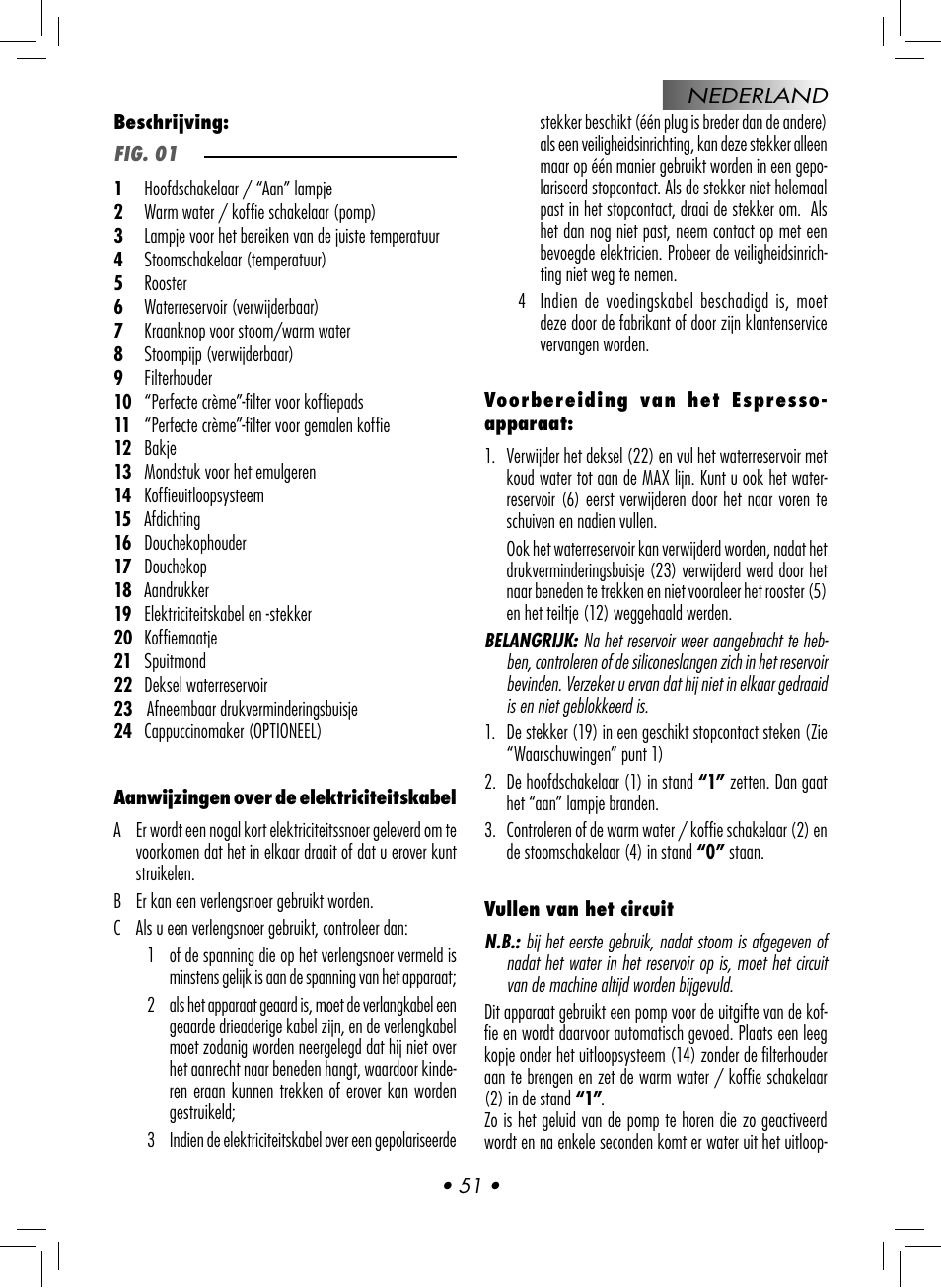Gaggia CLASSIC User Manual | Page 54 / 76