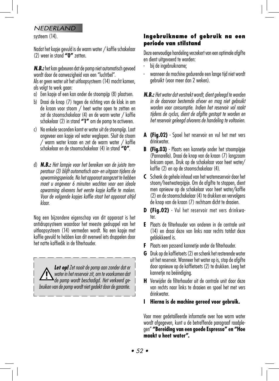 Gaggia CLASSIC User Manual | Page 55 / 76