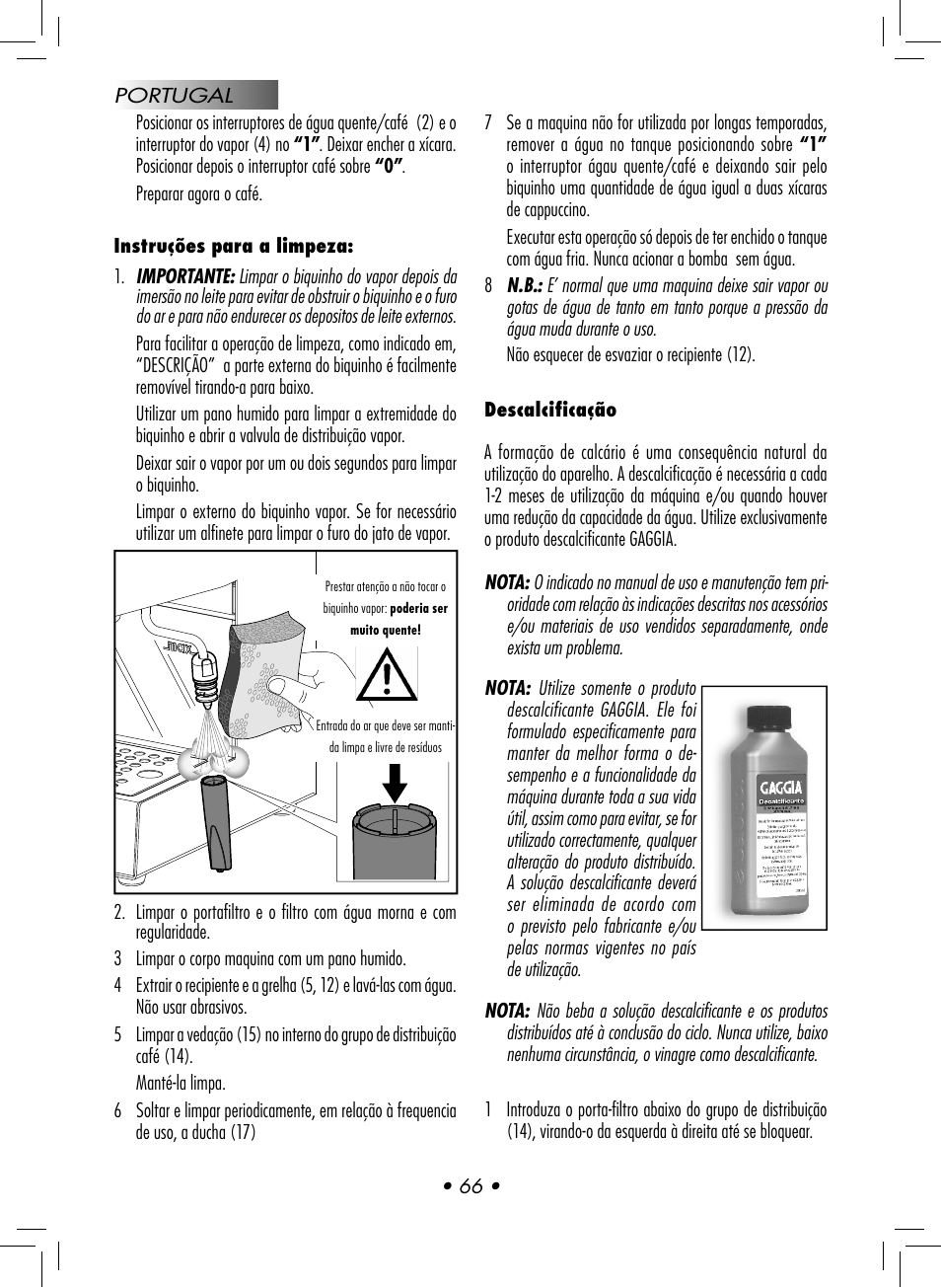 Gaggia CLASSIC User Manual | Page 69 / 76