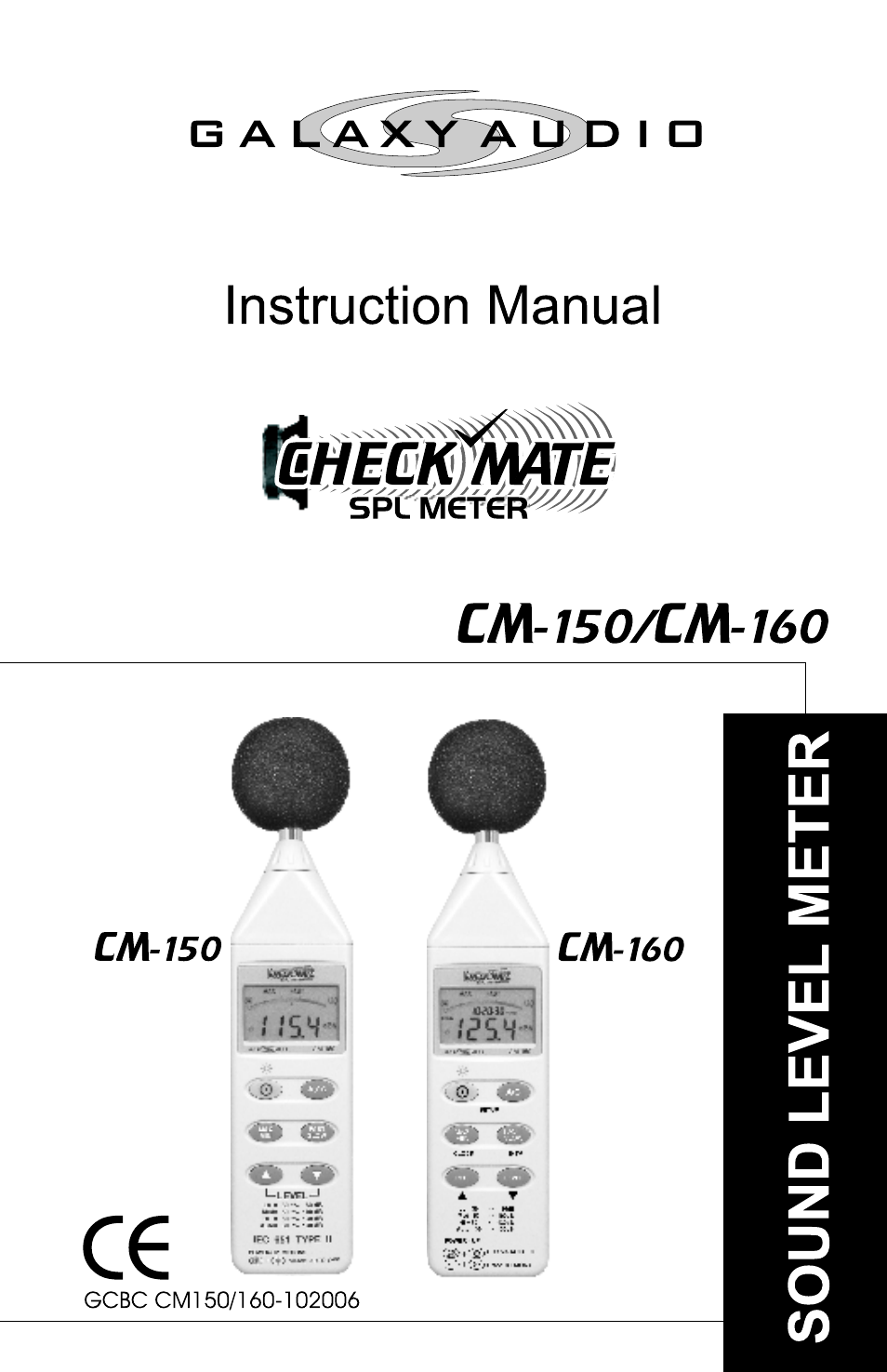 Galaxy Audio CHECK MATE CM-160 User Manual | 24 pages