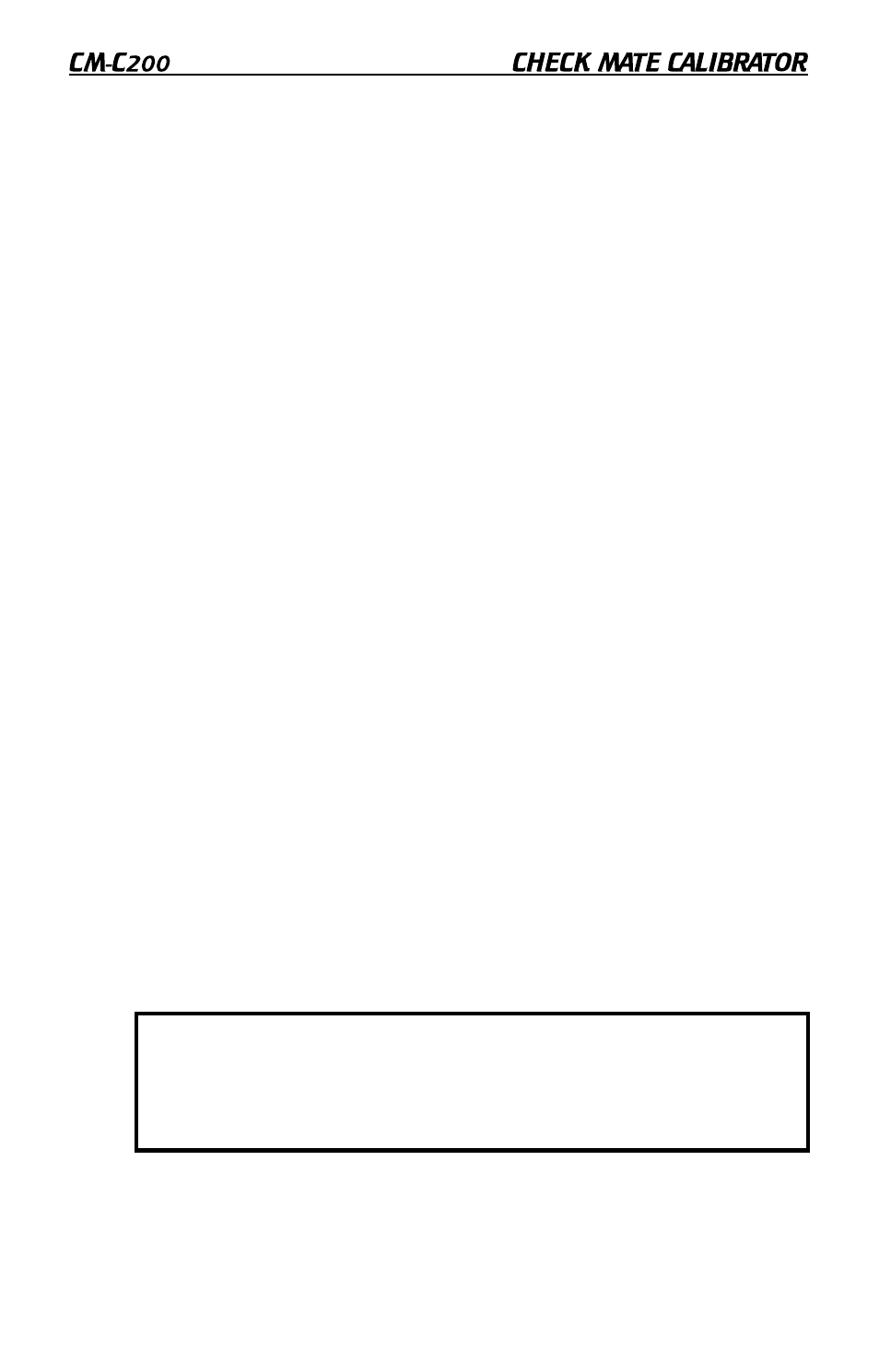 Caution | Galaxy Audio CHECK MATE CM-200 User Manual | Page 9 / 12