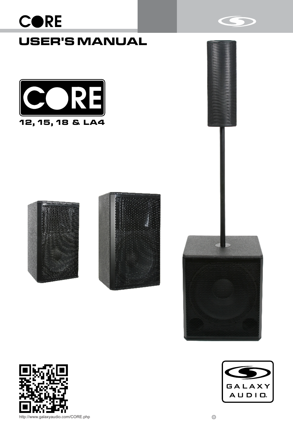 Galaxy Audio CORE LA4 User Manual | 12 pages