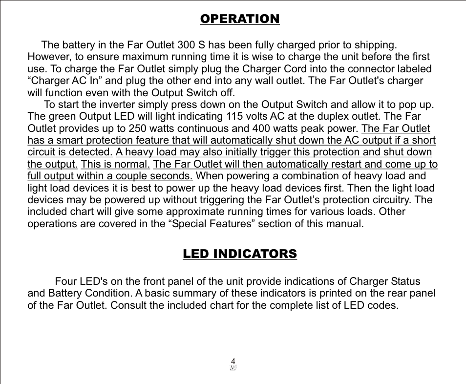 Galaxy Audio FAROUTLET 300 S User Manual | Page 4 / 16