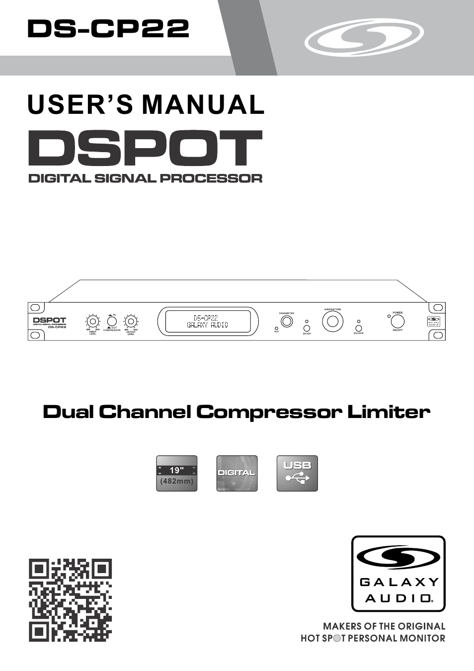 Galaxy Audio DS-CP22 User Manual | 40 pages