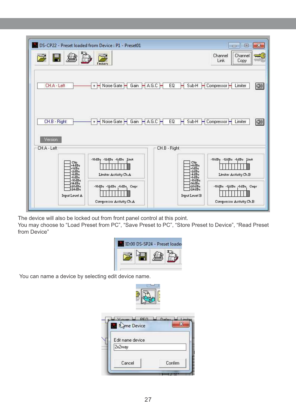 Galaxy Audio DS-CP22 User Manual | Page 28 / 40