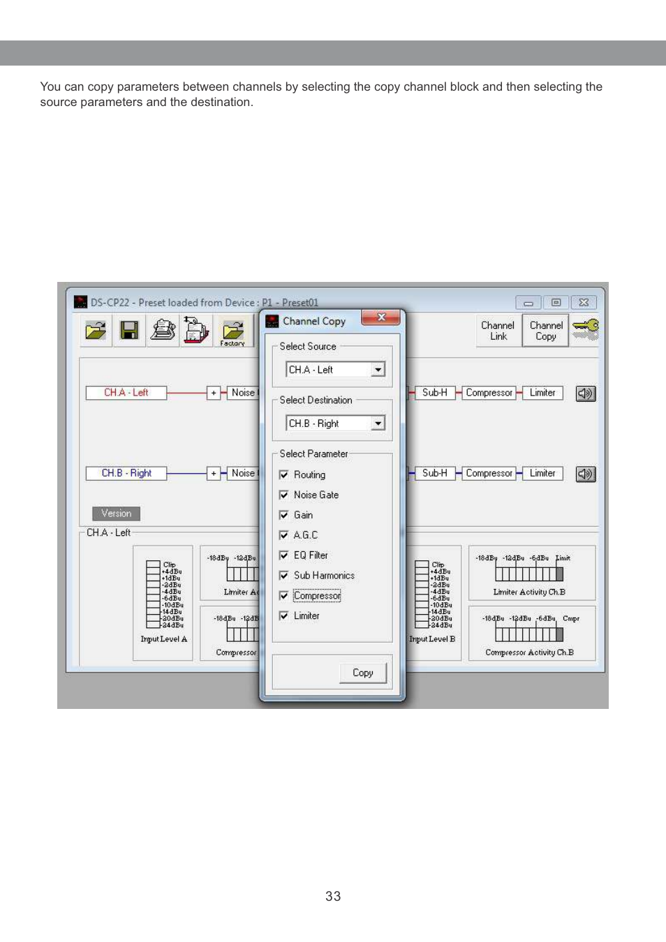 Galaxy Audio DS-CP22 User Manual | Page 34 / 40