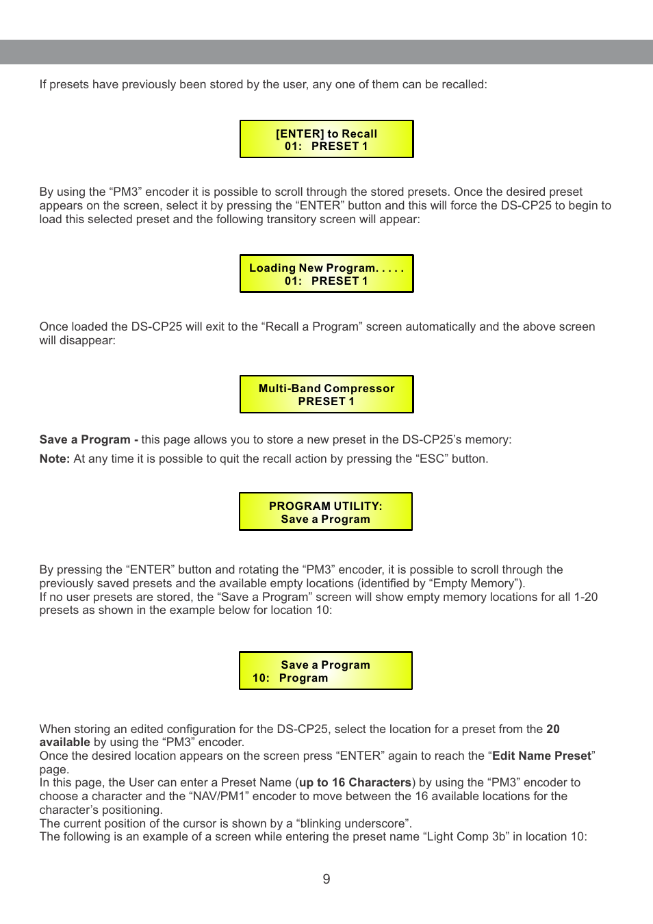 Galaxy Audio DS-CP25 User Manual | Page 10 / 40