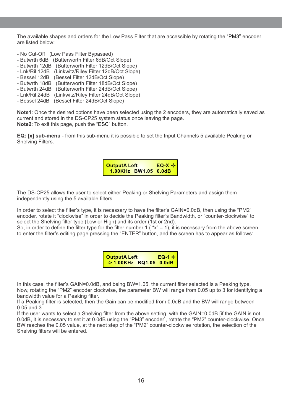 Galaxy Audio DS-CP25 User Manual | Page 17 / 40