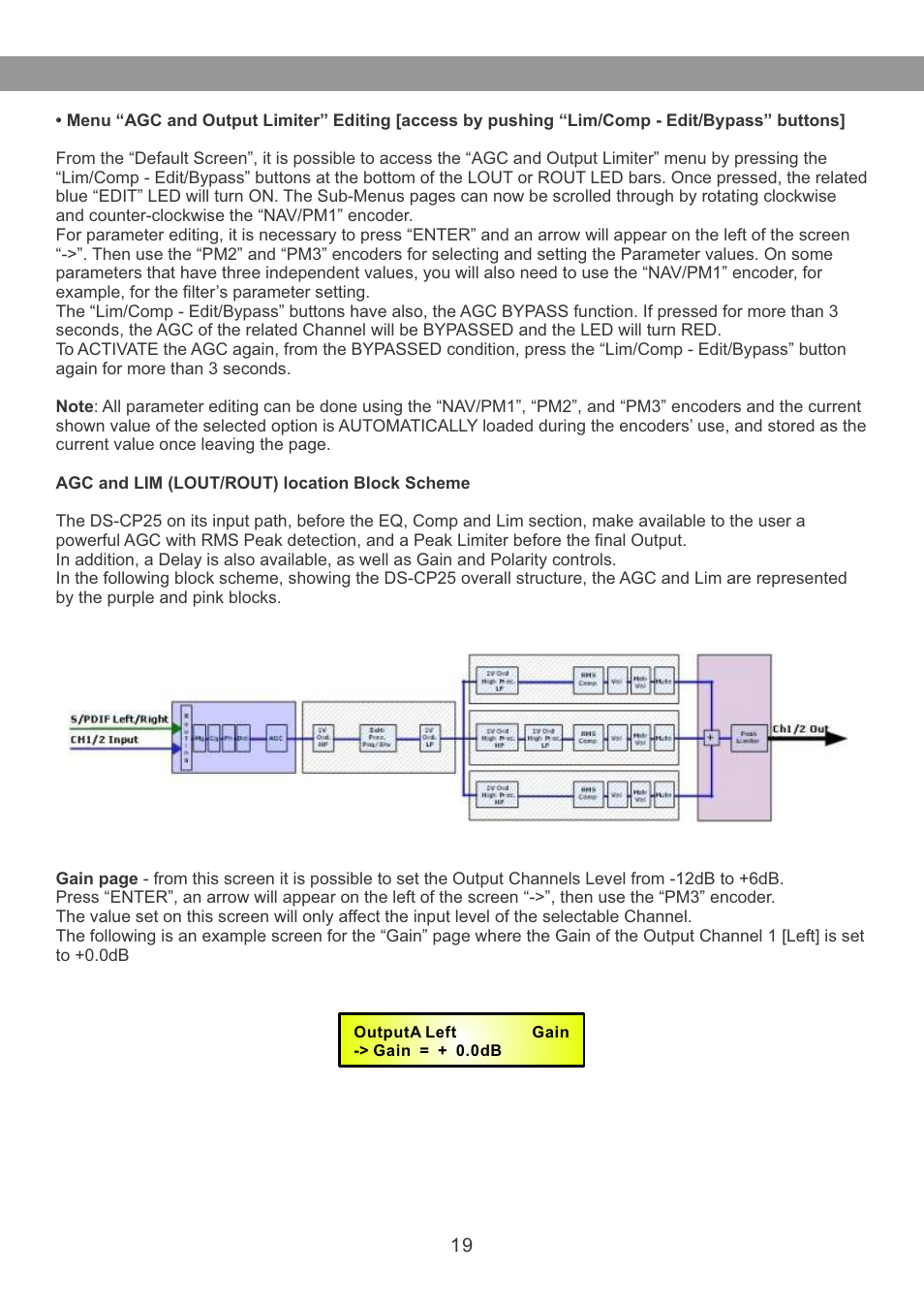 Galaxy Audio DS-CP25 User Manual | Page 20 / 40