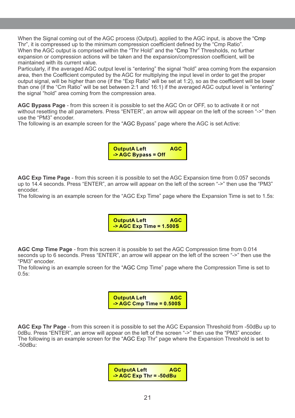 Galaxy Audio DS-CP25 User Manual | Page 22 / 40