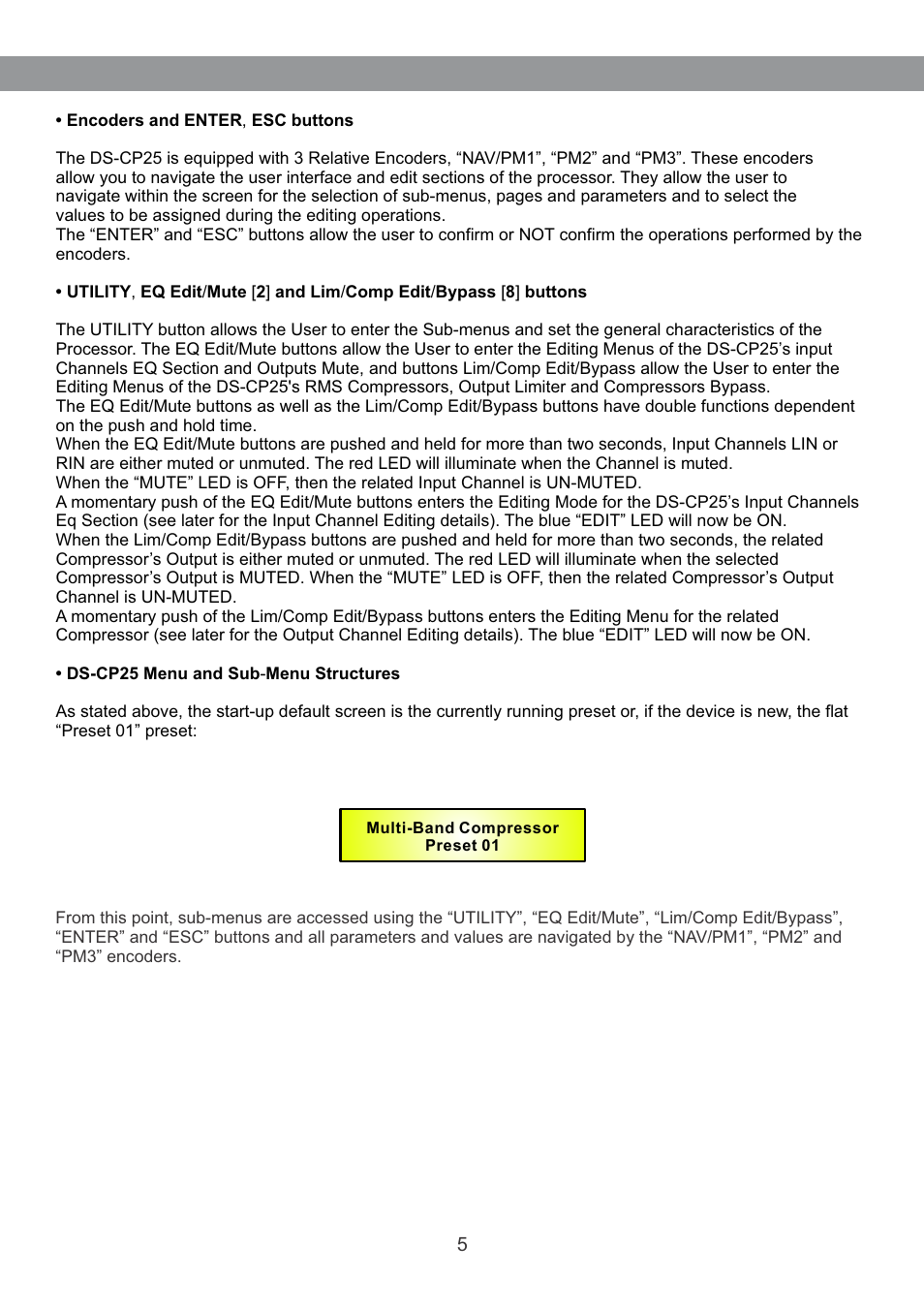 Galaxy Audio DS-CP25 User Manual | Page 6 / 40