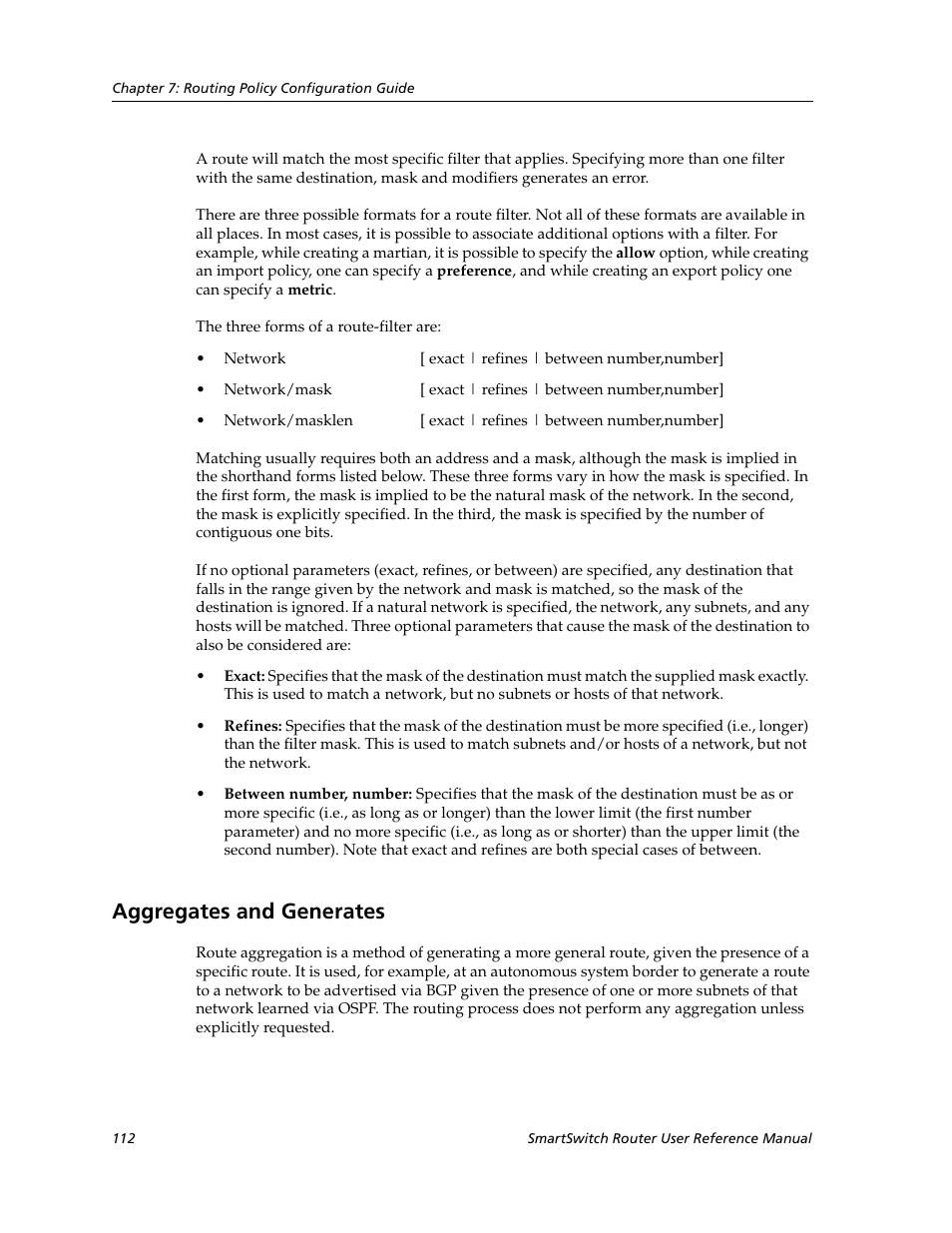 Aggregates and generates | Cabletron Systems SmartSwitch Router 9032578-02 User Manual | Page 112 / 207