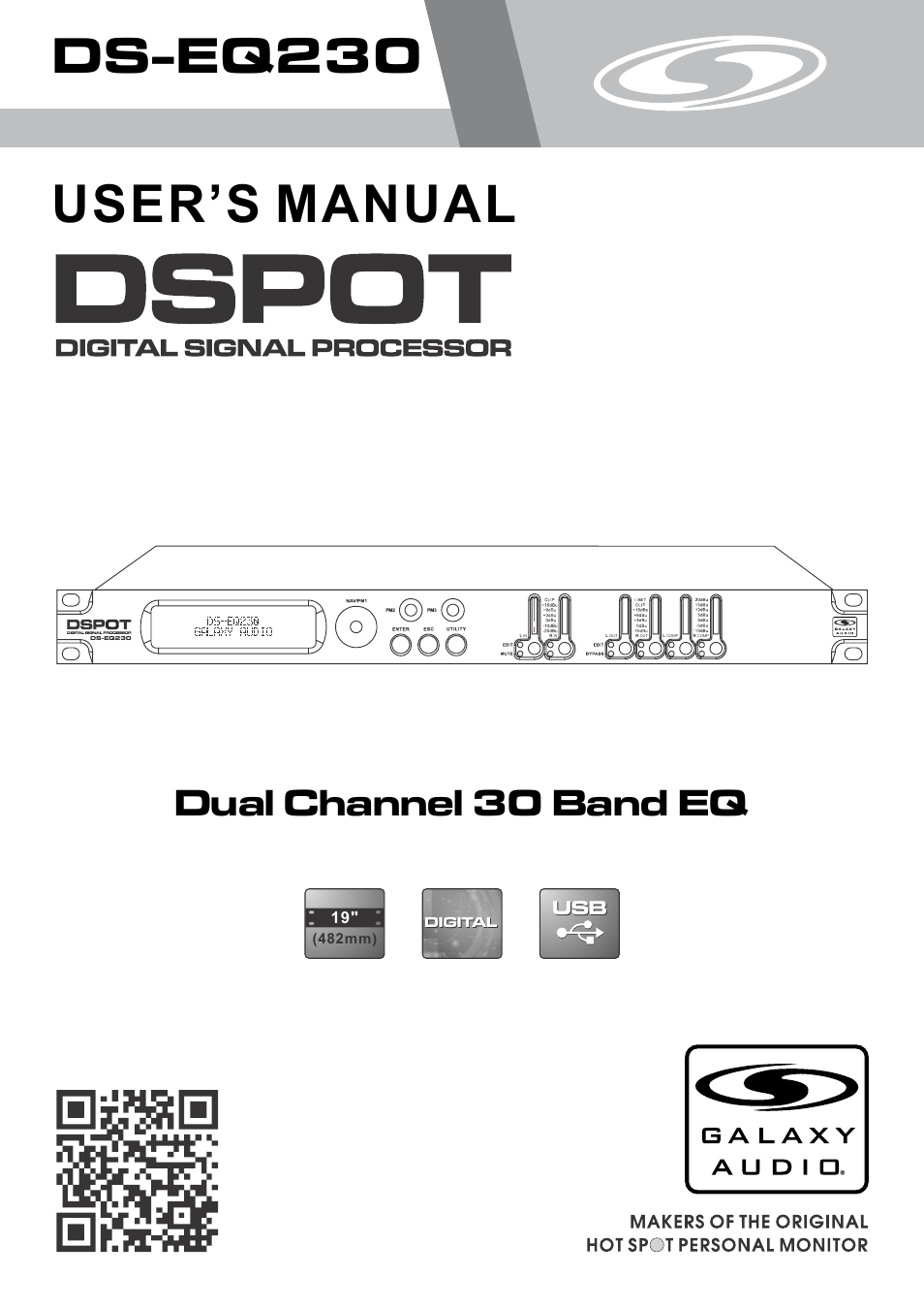 Galaxy Audio DS-EQ230 User Manual | 40 pages