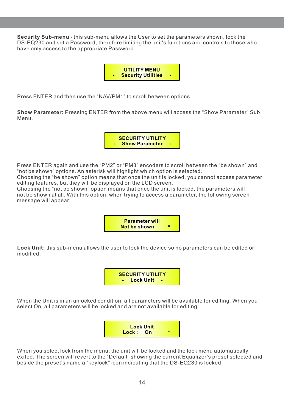 Galaxy Audio DS-EQ230 User Manual | Page 15 / 40