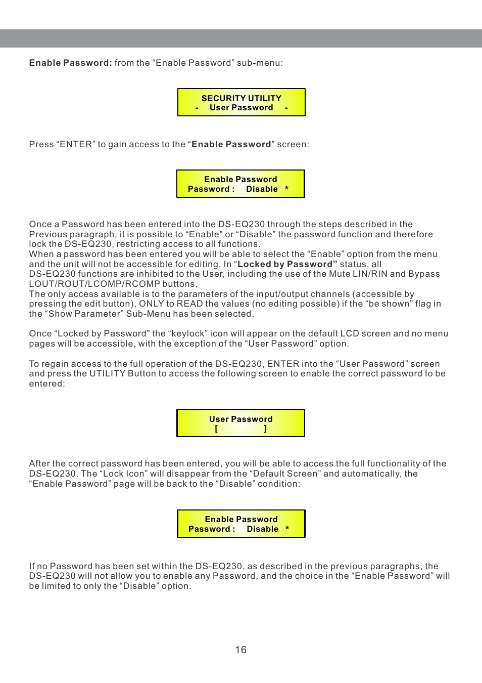 Galaxy Audio DS-EQ230 User Manual | Page 17 / 40