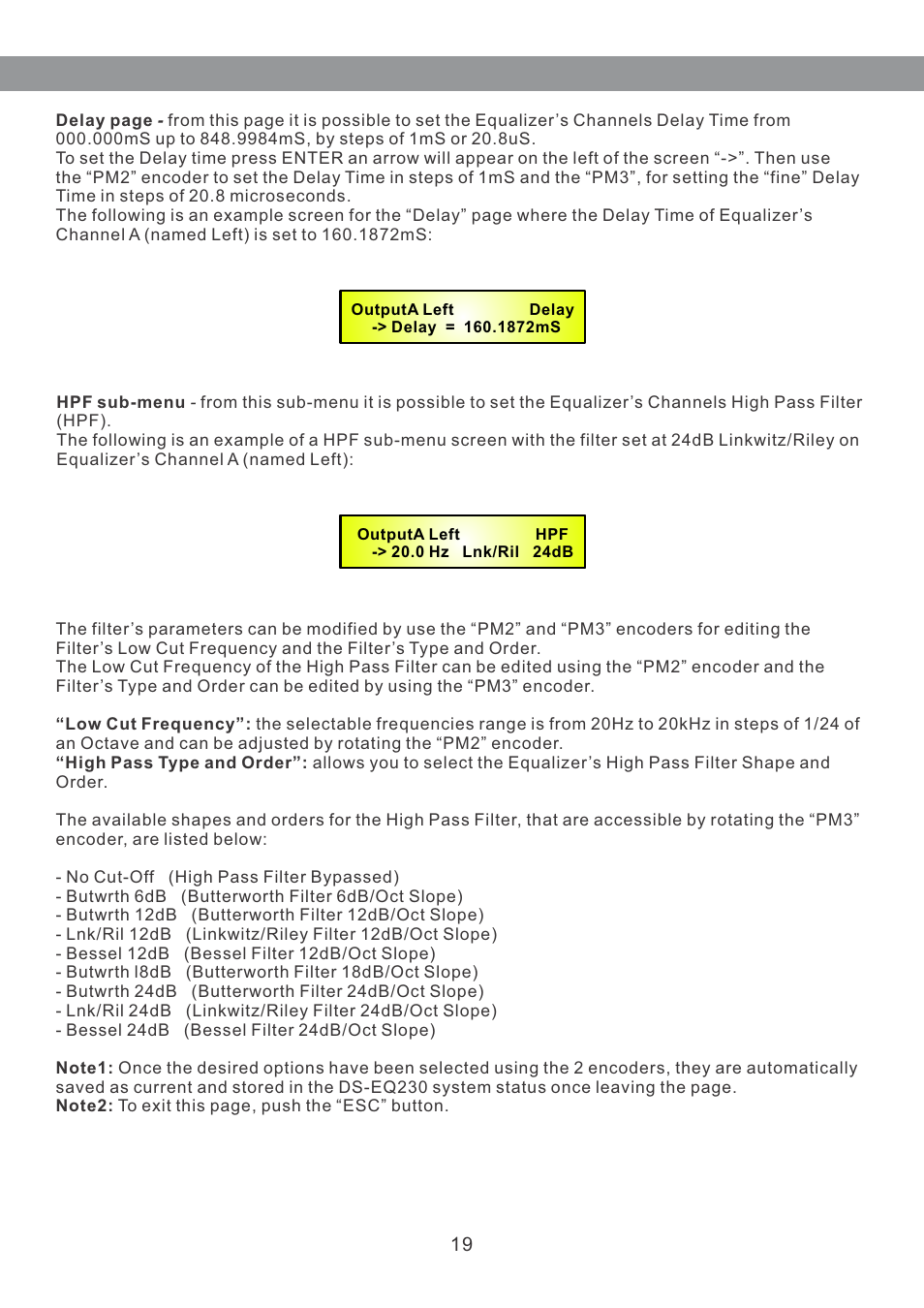 Galaxy Audio DS-EQ230 User Manual | Page 20 / 40