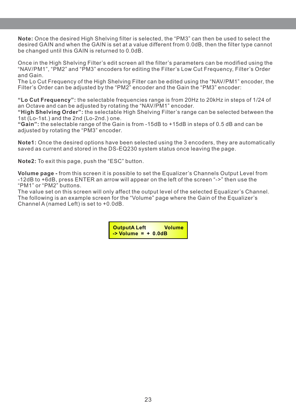 Galaxy Audio DS-EQ230 User Manual | Page 24 / 40