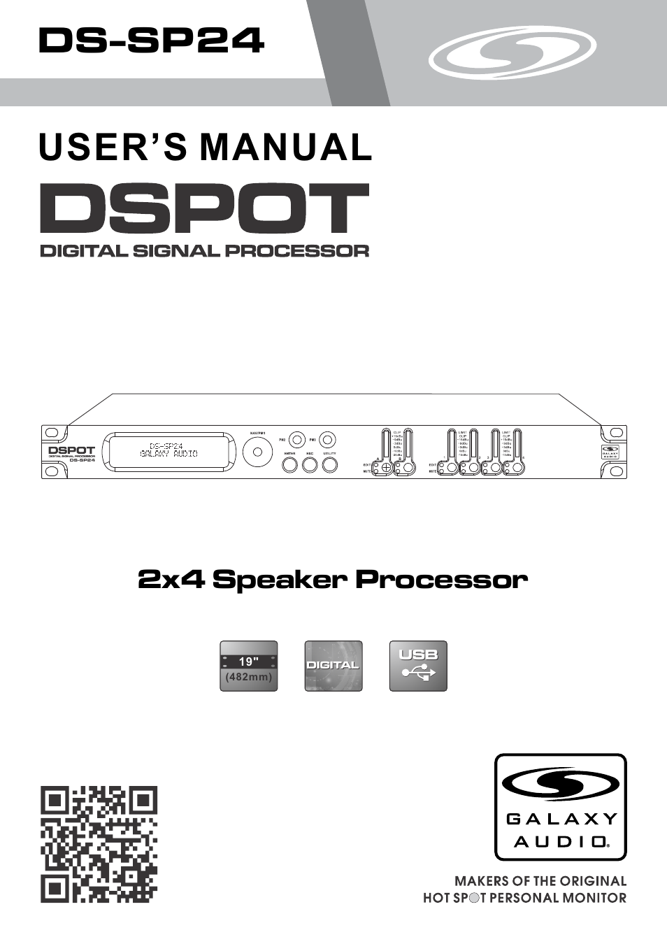Galaxy Audio DS-SP24 User Manual | 40 pages