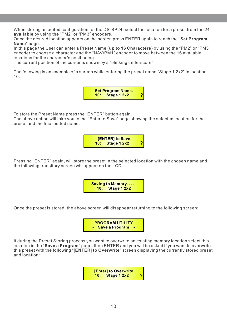 Galaxy Audio DS-SP24 User Manual | Page 11 / 40