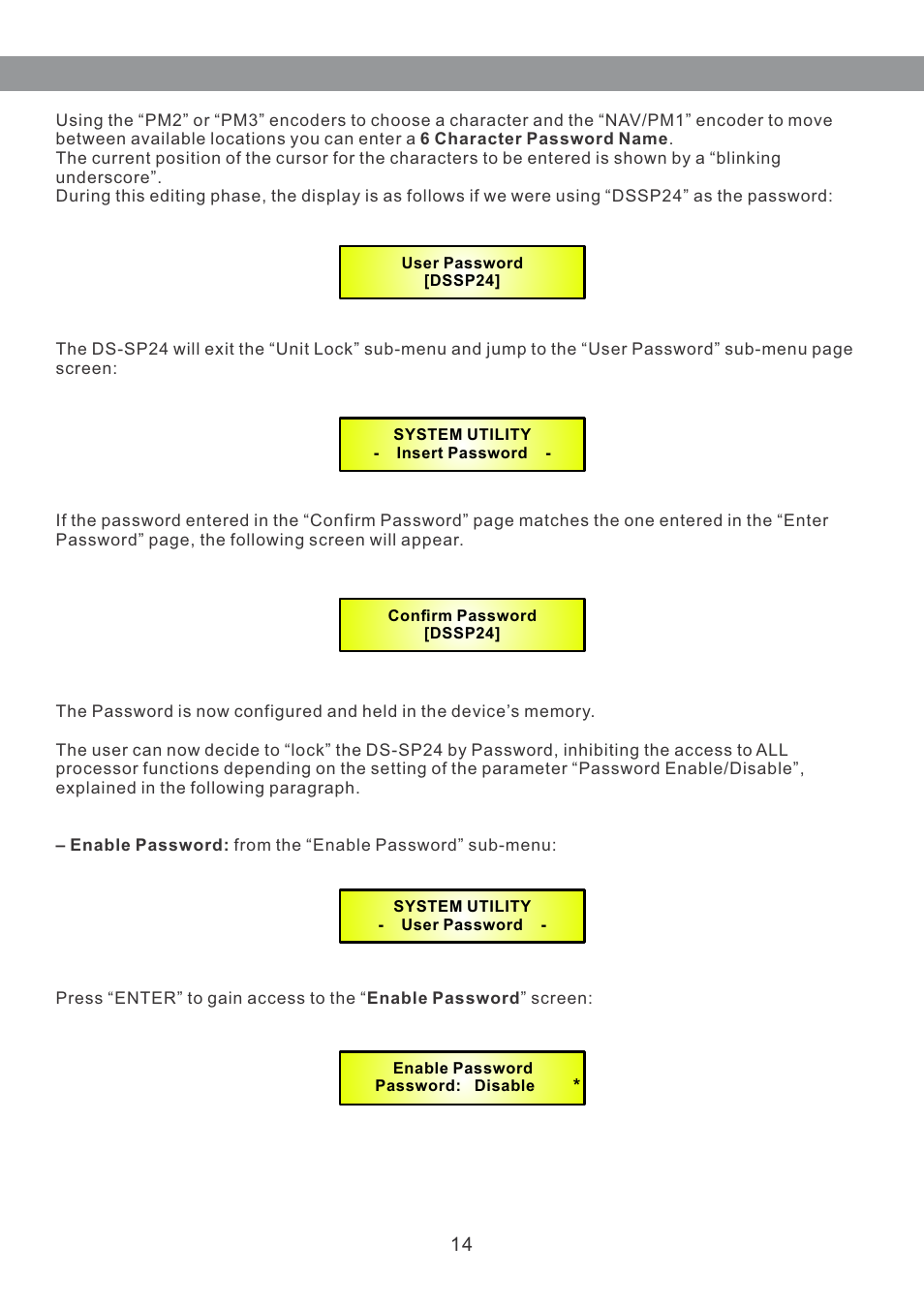 Galaxy Audio DS-SP24 User Manual | Page 15 / 40