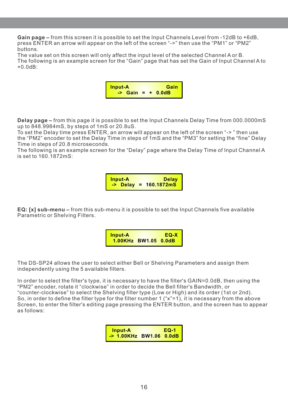 Galaxy Audio DS-SP24 User Manual | Page 17 / 40