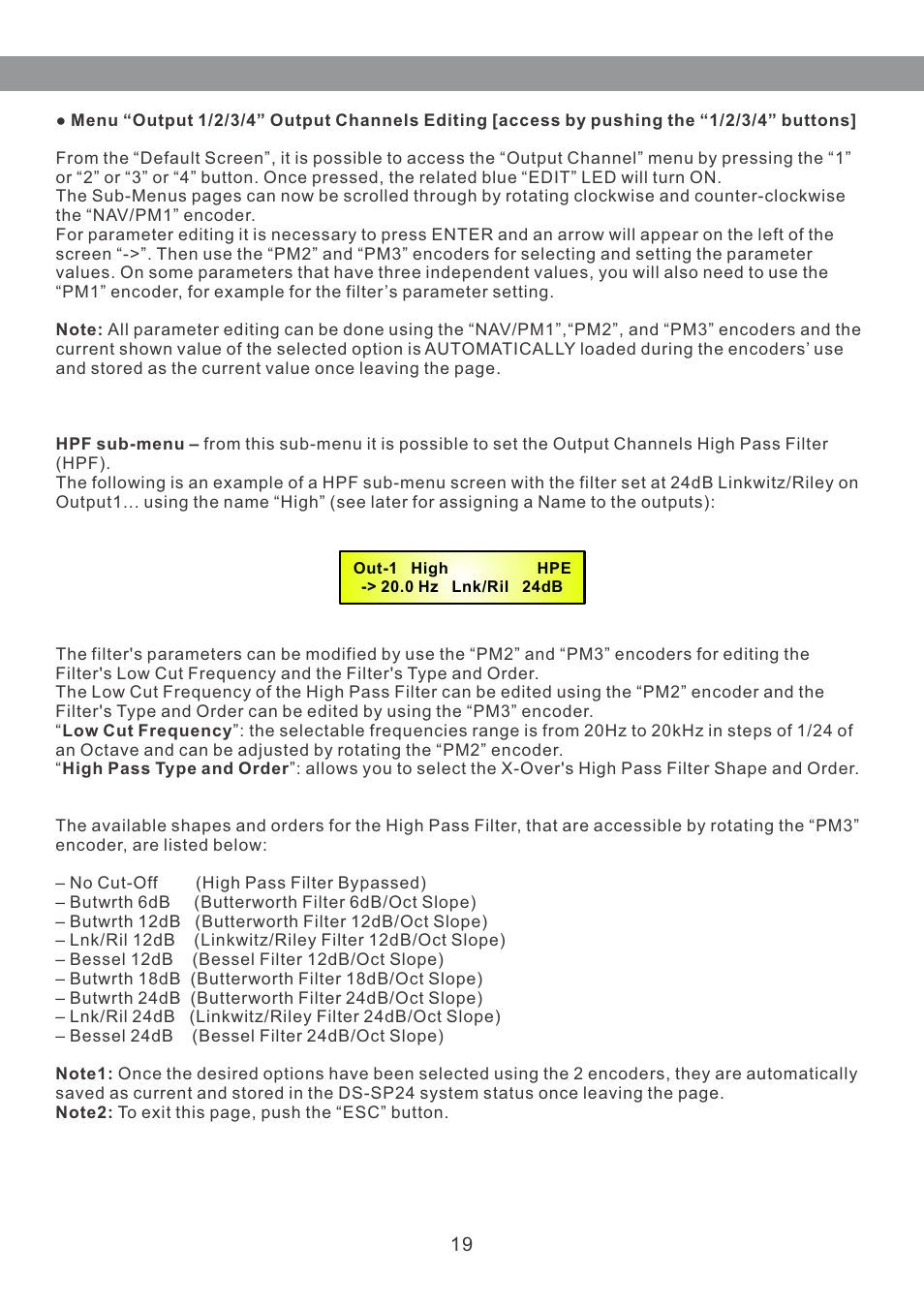 Galaxy Audio DS-SP24 User Manual | Page 20 / 40