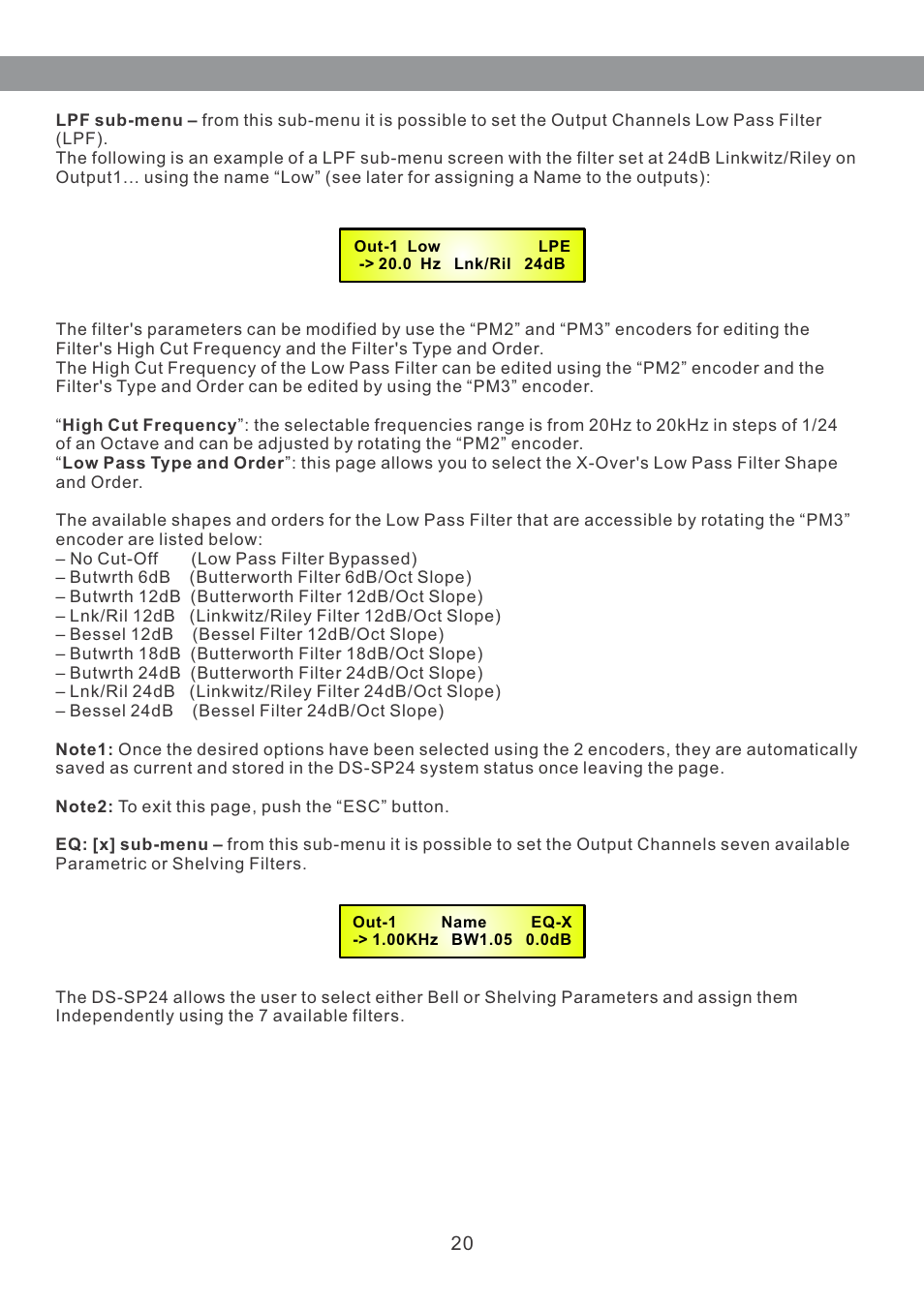 Galaxy Audio DS-SP24 User Manual | Page 21 / 40