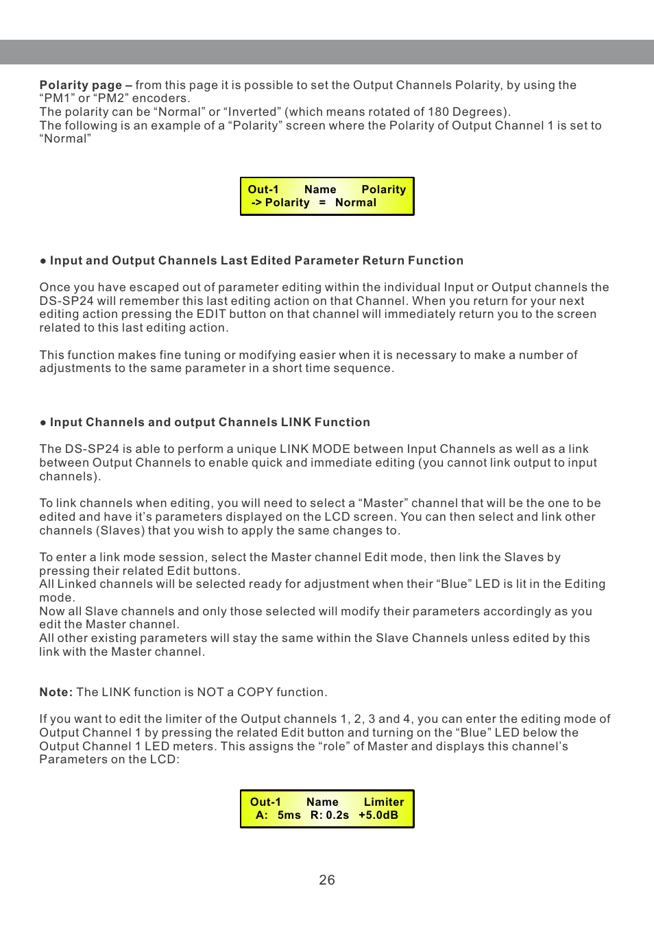 Galaxy Audio DS-SP24 User Manual | Page 27 / 40