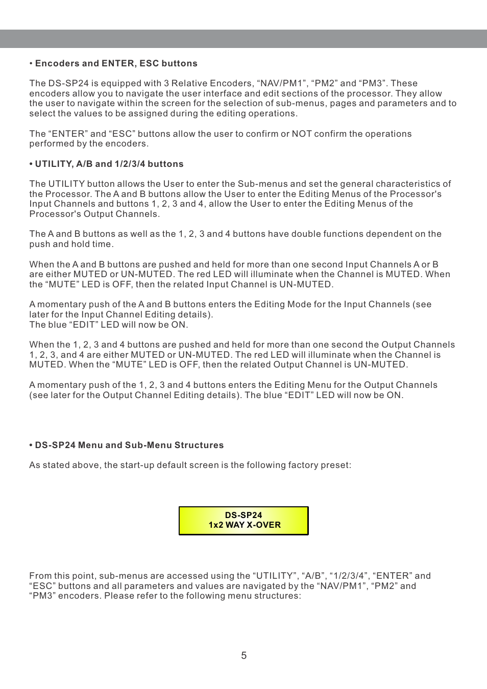 Galaxy Audio DS-SP24 User Manual | Page 6 / 40