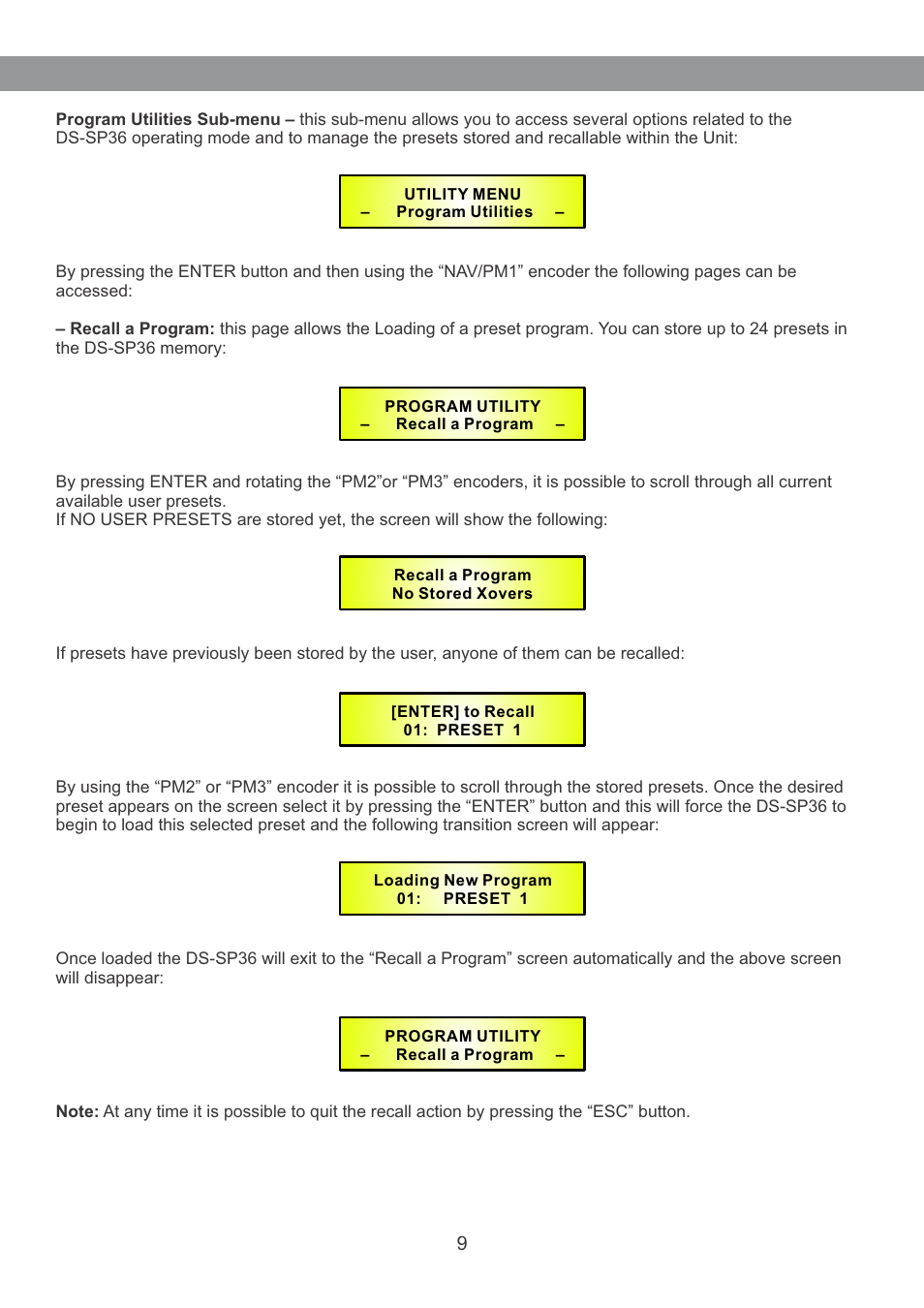 Galaxy Audio DS-SP36 User Manual | Page 10 / 40