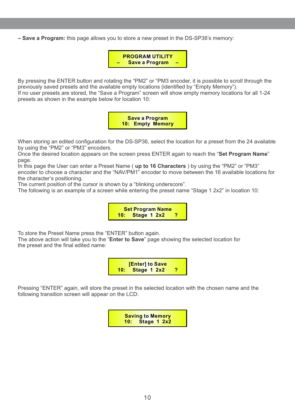 Galaxy Audio DS-SP36 User Manual | Page 11 / 40