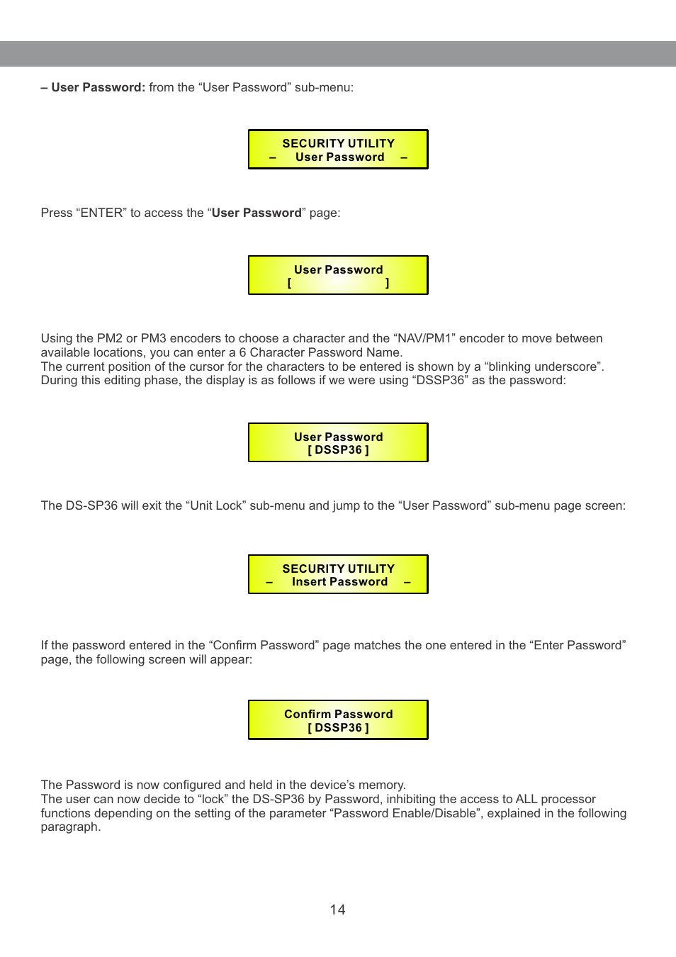 Galaxy Audio DS-SP36 User Manual | Page 15 / 40