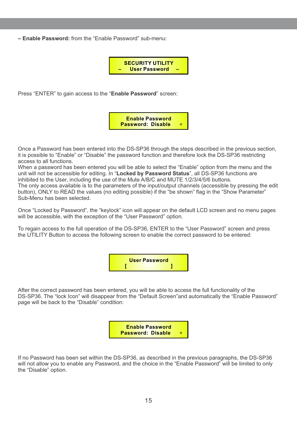 Galaxy Audio DS-SP36 User Manual | Page 16 / 40