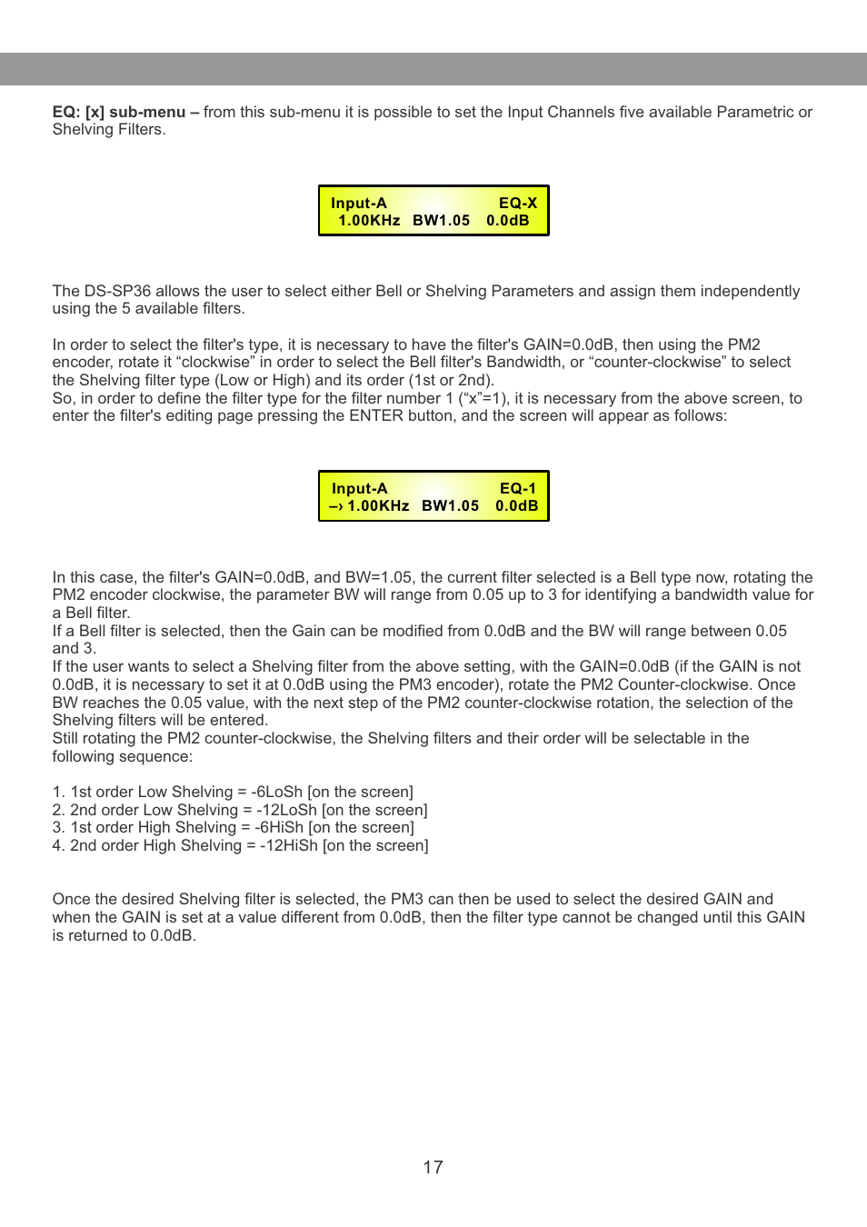Galaxy Audio DS-SP36 User Manual | Page 18 / 40