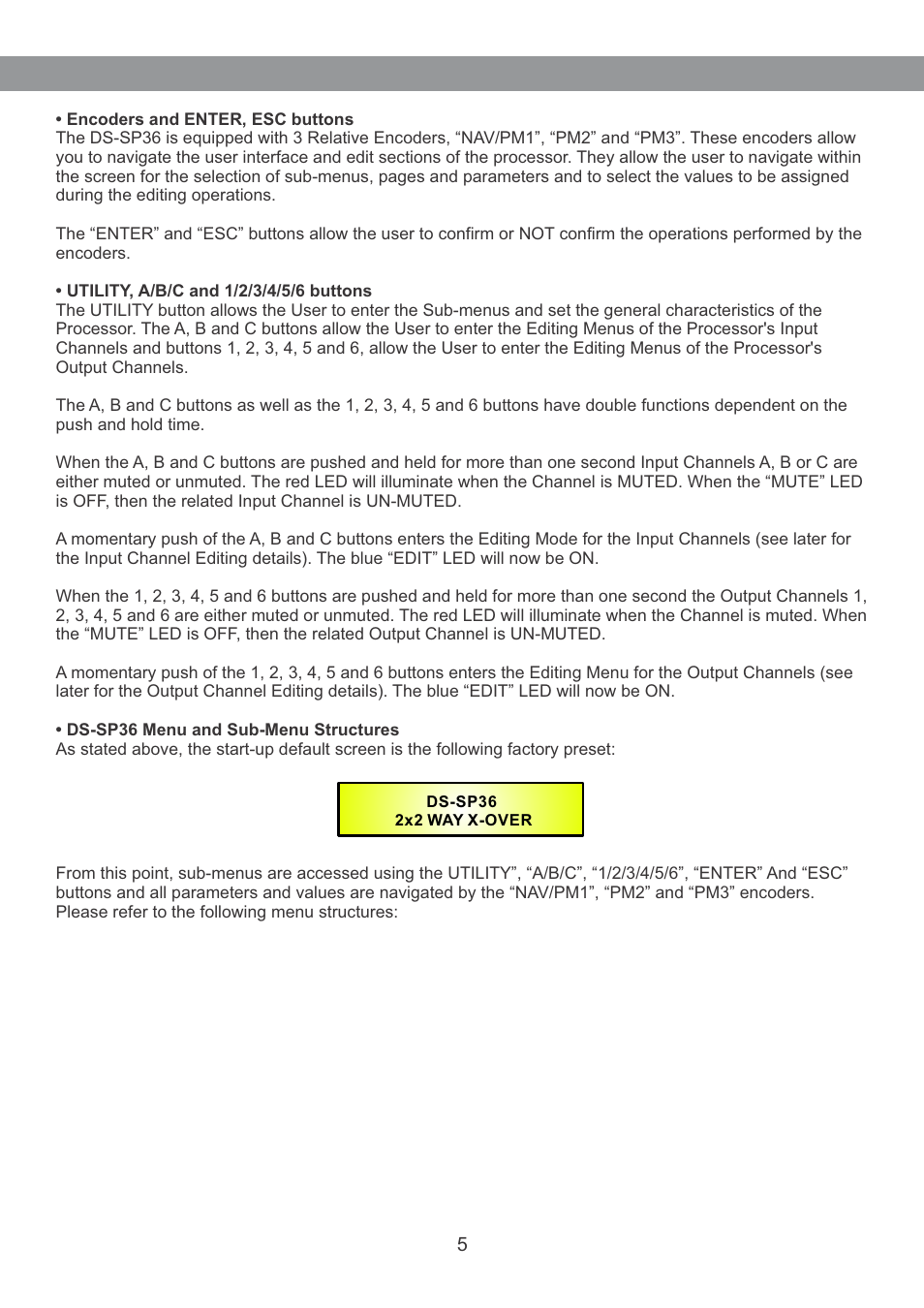 Galaxy Audio DS-SP36 User Manual | Page 6 / 40