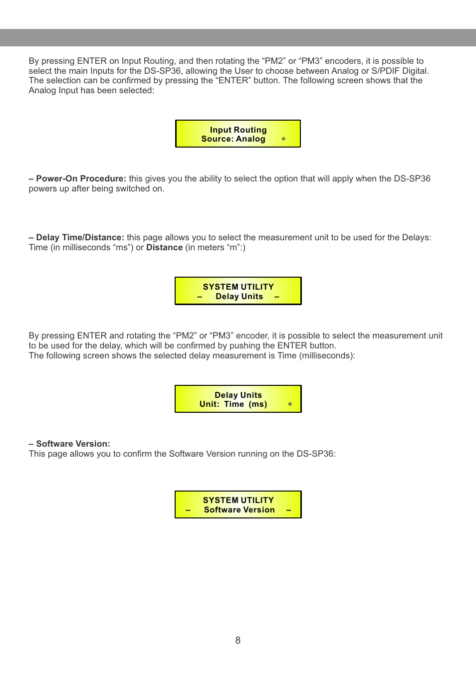 Galaxy Audio DS-SP36 User Manual | Page 9 / 40