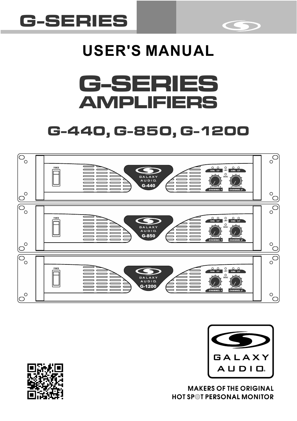 Galaxy Audio G-1200 User Manual | 16 pages