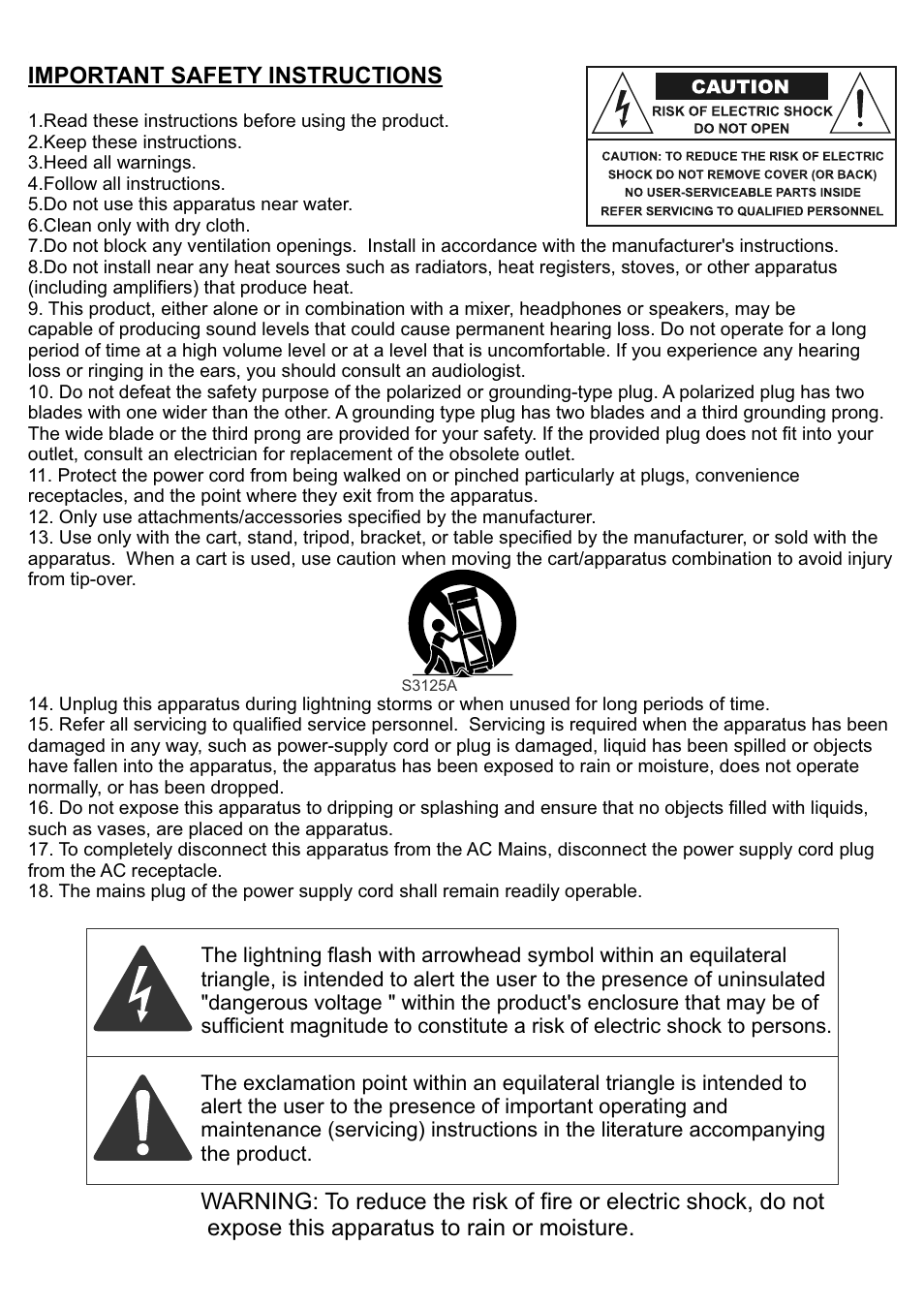 Galaxy Audio G-1200 User Manual | Page 3 / 16