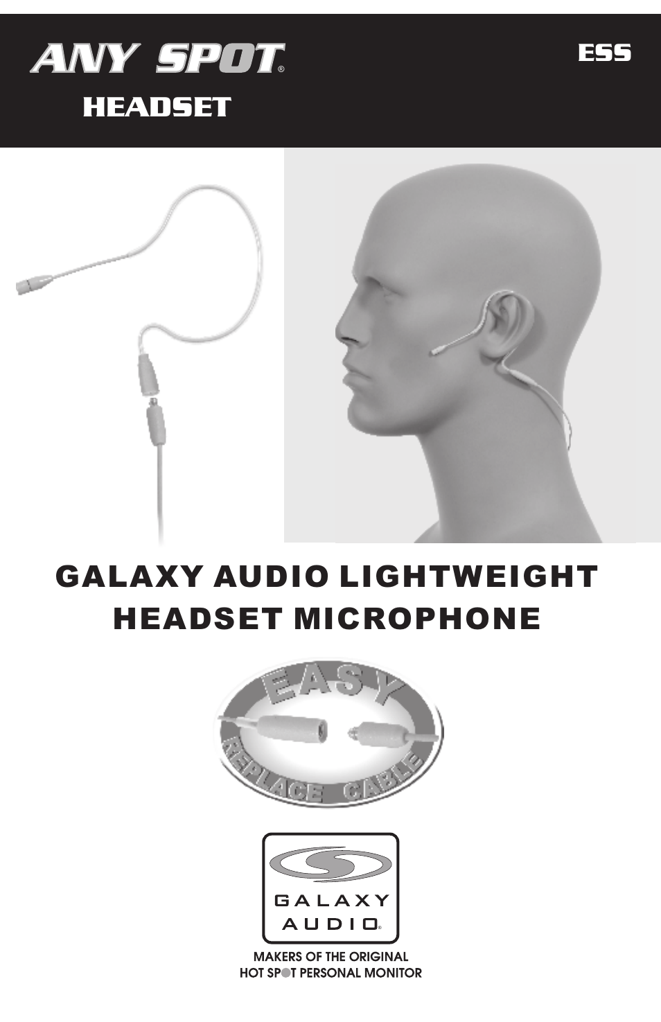 Galaxy Audio ESS User Manual | 4 pages